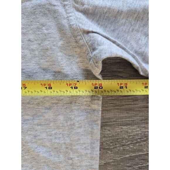Vintage Adidas T Shirt Youth XL Gray Big Logo - Picture 2 of 7